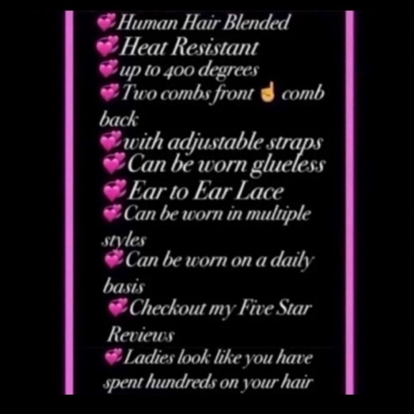 Human Hair Blended Lace Front Wig - Picture 8 of 11